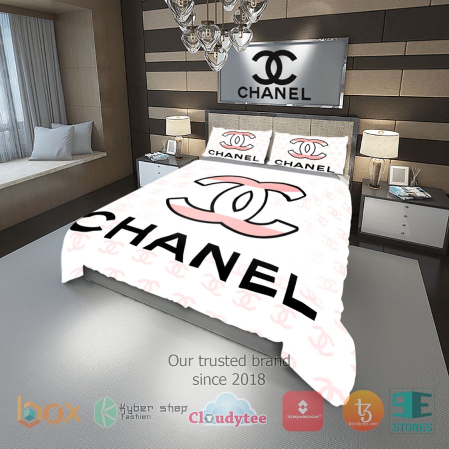 chanel italian luxury brand inspired white bedding set 1 26660