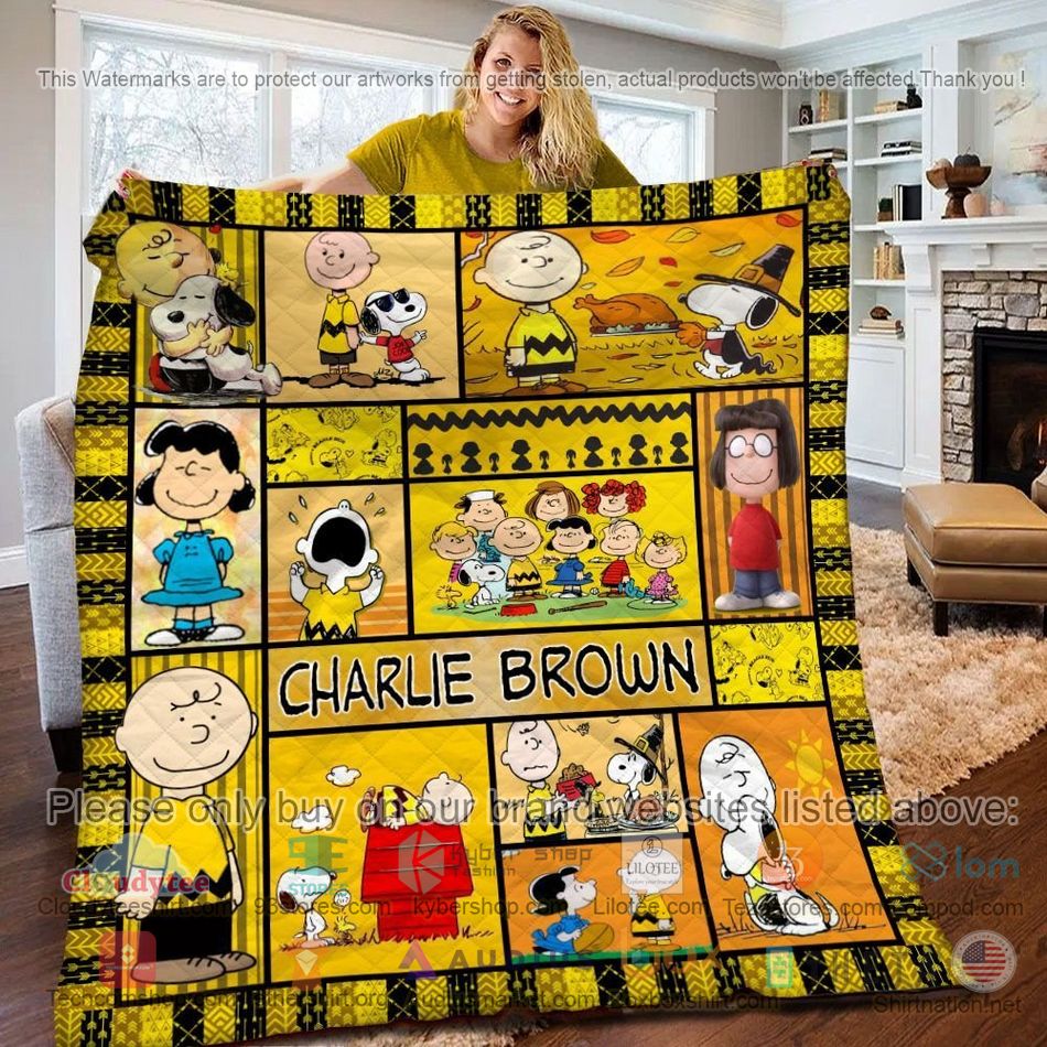 charlie brown yellow quilt 1 19233