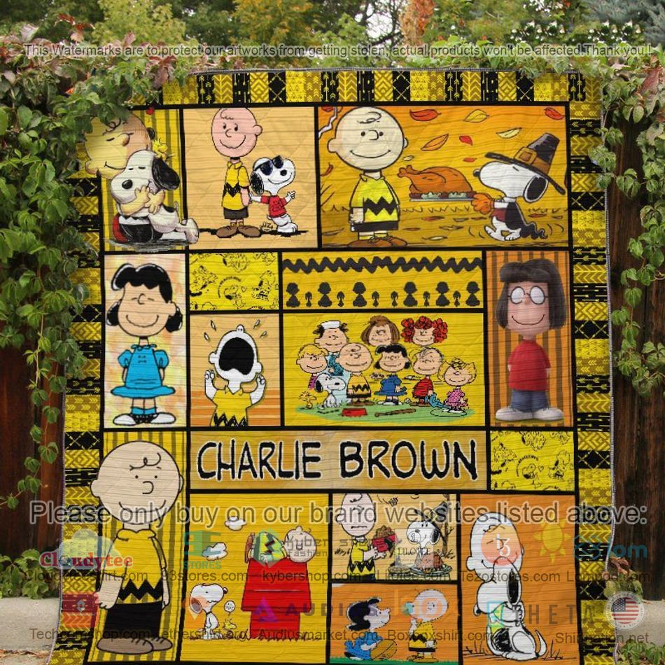 charlie brown yellow quilt 2 29620