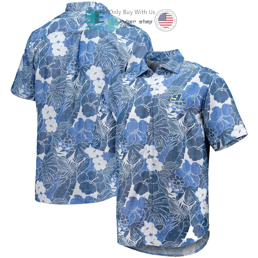 chase elliott tommy bahama coconut point playa flora camp blue hawaiian shirt 1 77666