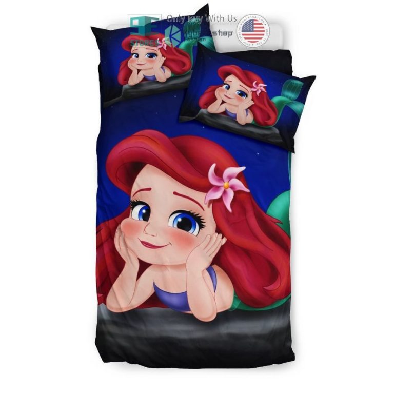 chibi ariel mermaid bedding set 2 14224