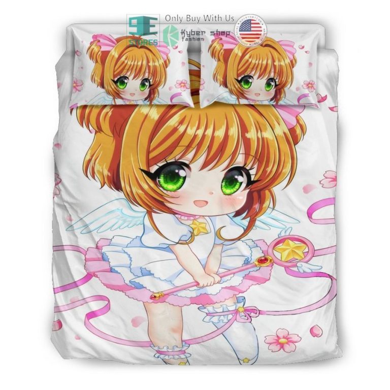 chibi cardcaptor sakura red bedding set 3 90965