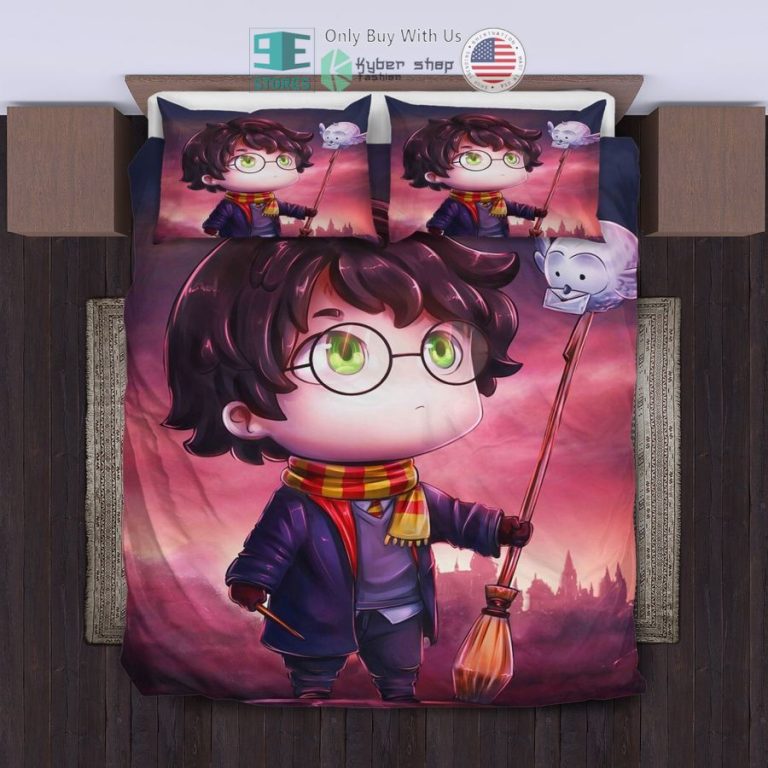 chibi harry potter art bedding set 1 76237