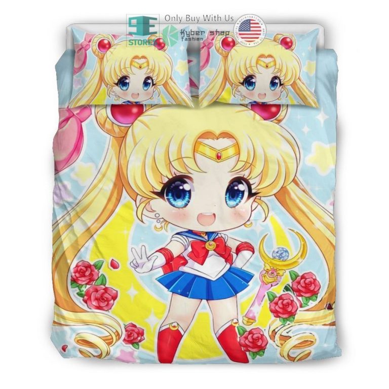 chibi sailor moon bedding set 3 96631