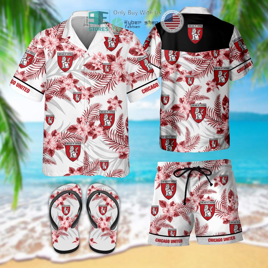 chicago united hawaiian shirt flip flops 1 95834