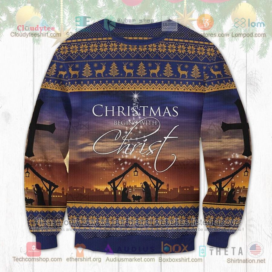 christmas begin with christ sweatshirt sweater 1 86357
