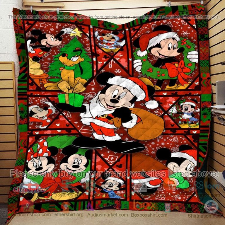 christmas mickey mouse minnie mouse quilt 3 44532