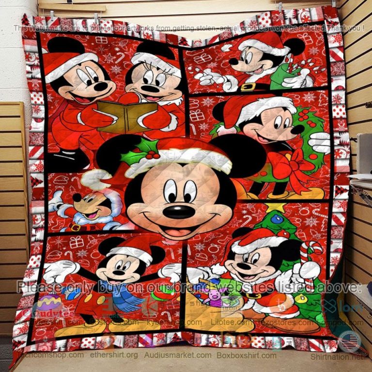 christmas mickey mouse quilt 3 6604