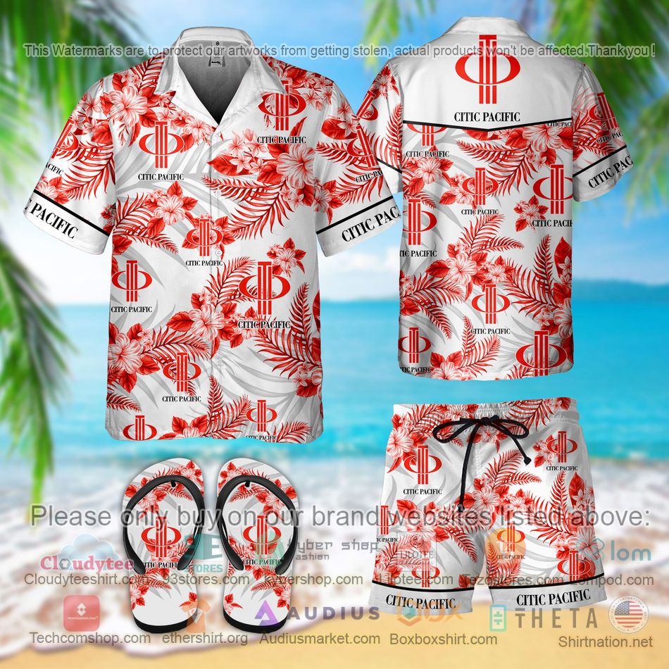 citic pacific mining hawaiian shirt shorts 1 8730