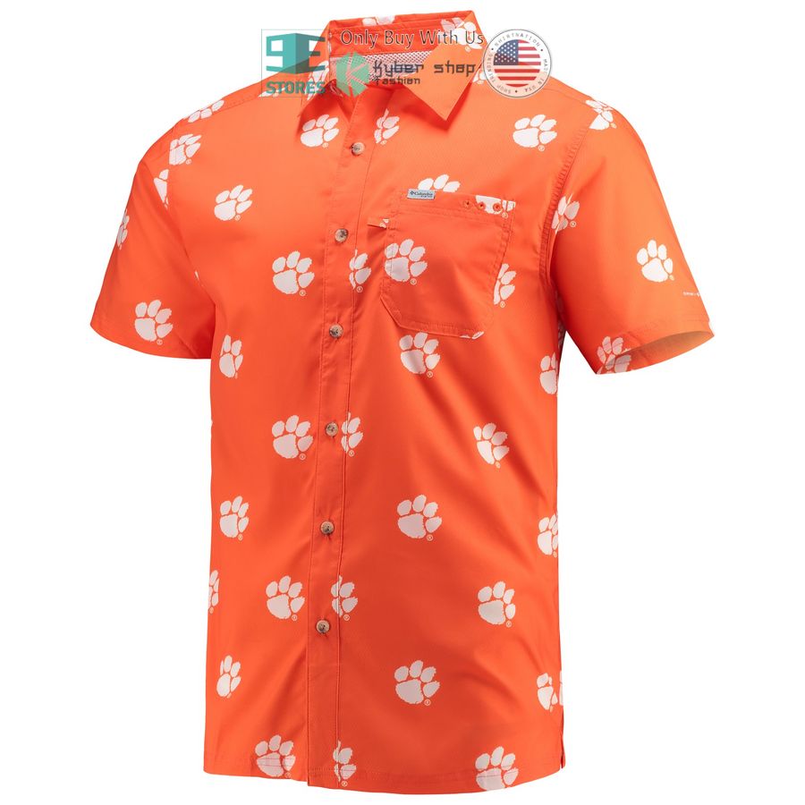 clemson tigers columbia super slack tide orange hawaiian shirt 2 73996