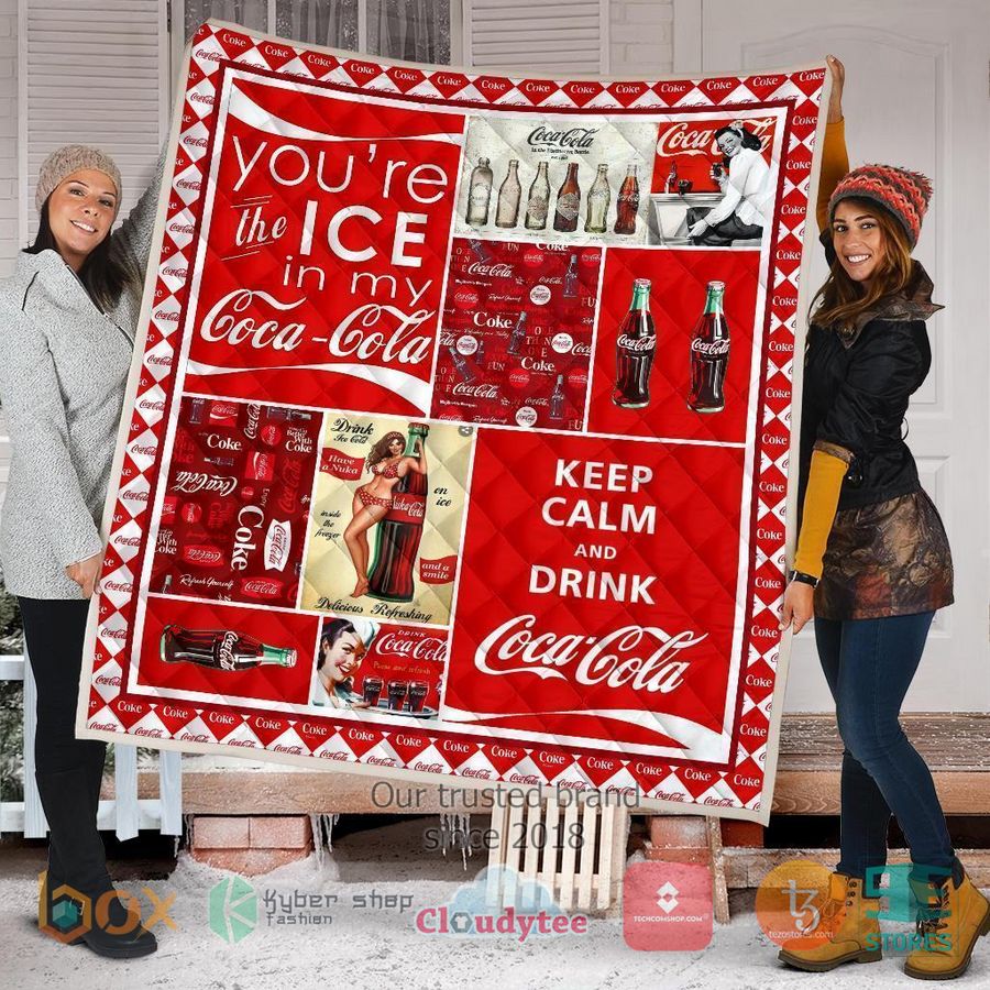 coca cola soft drink quilt blanket 2 53676