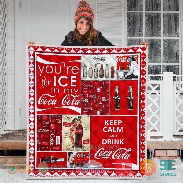 coca cola soft drink quilt blanket 3 12143