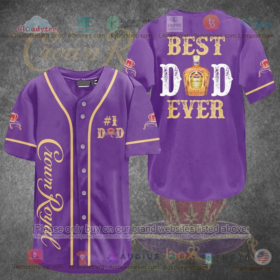 crown royal best dad ever purple baseball jersey 1 38498