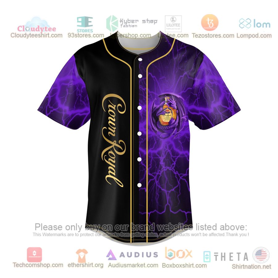 crown royal dragon black purple baseball jersey 2 85647