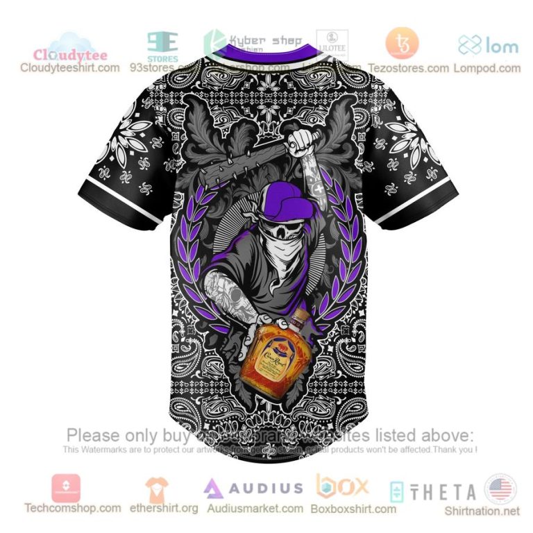 crown royal gangster journal skull baseball jersey 3 42487