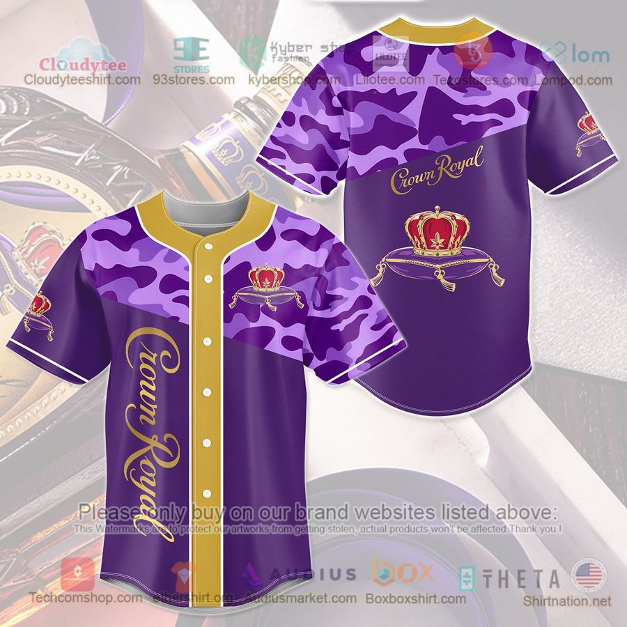 crown royal purple camo baseball jersey 1 51261