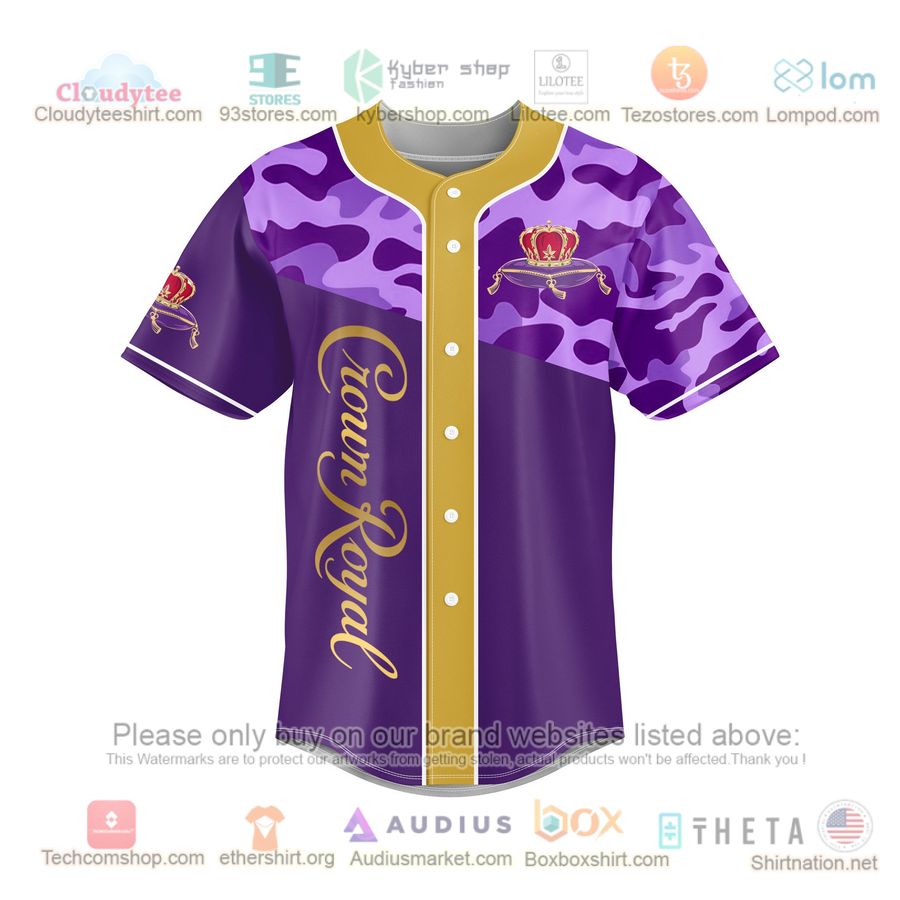 crown royal purple camo baseball jersey 2 33541