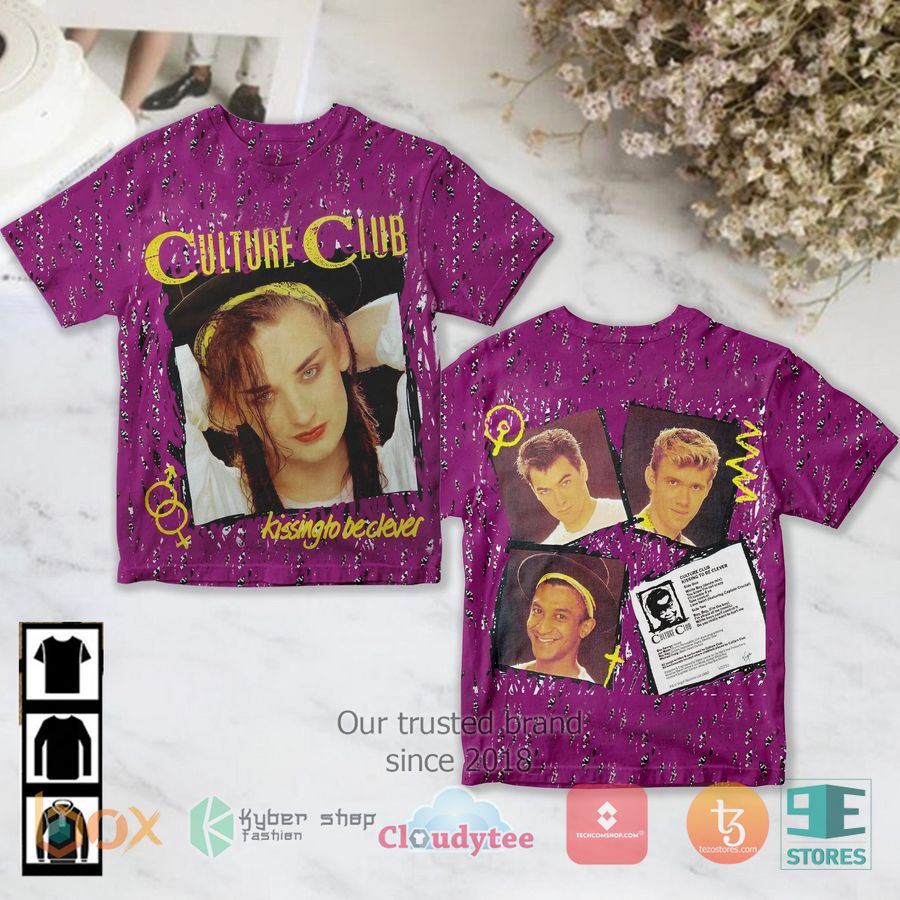 culture club band kissing to be clever album 3d t shirt 1 25039