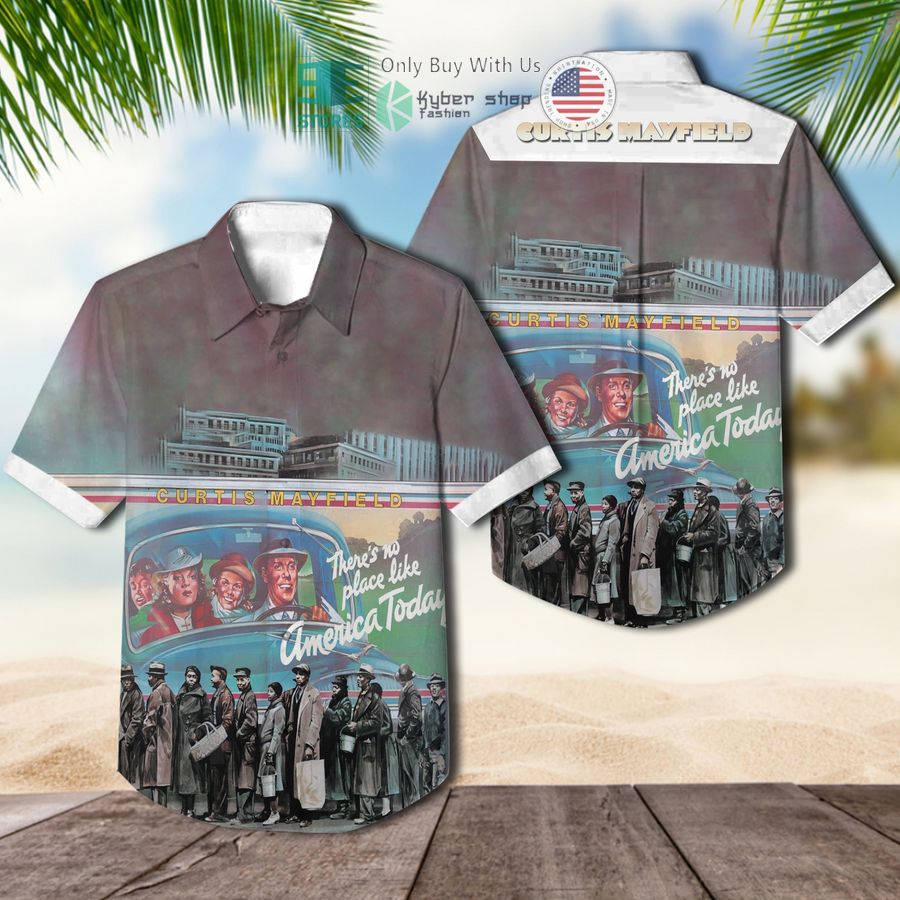 curtis mayfield theres no place album hawaiian shirt 1 21036