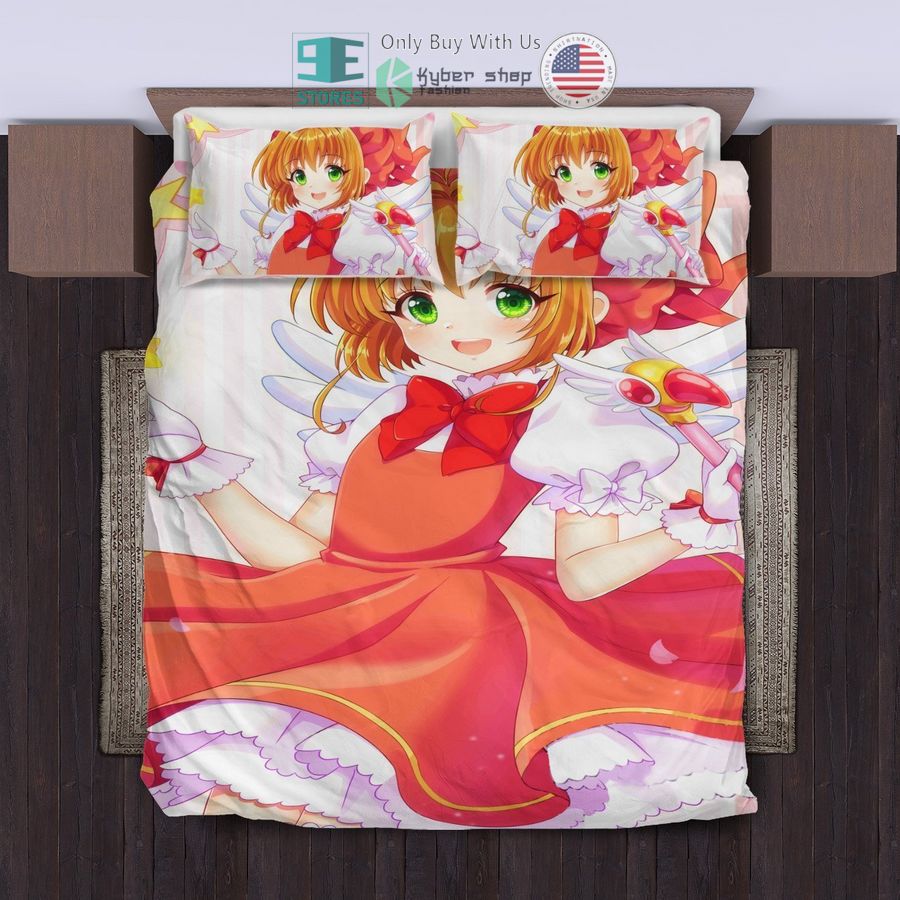 cute cardcaptor sakura red bedding set 1 52110