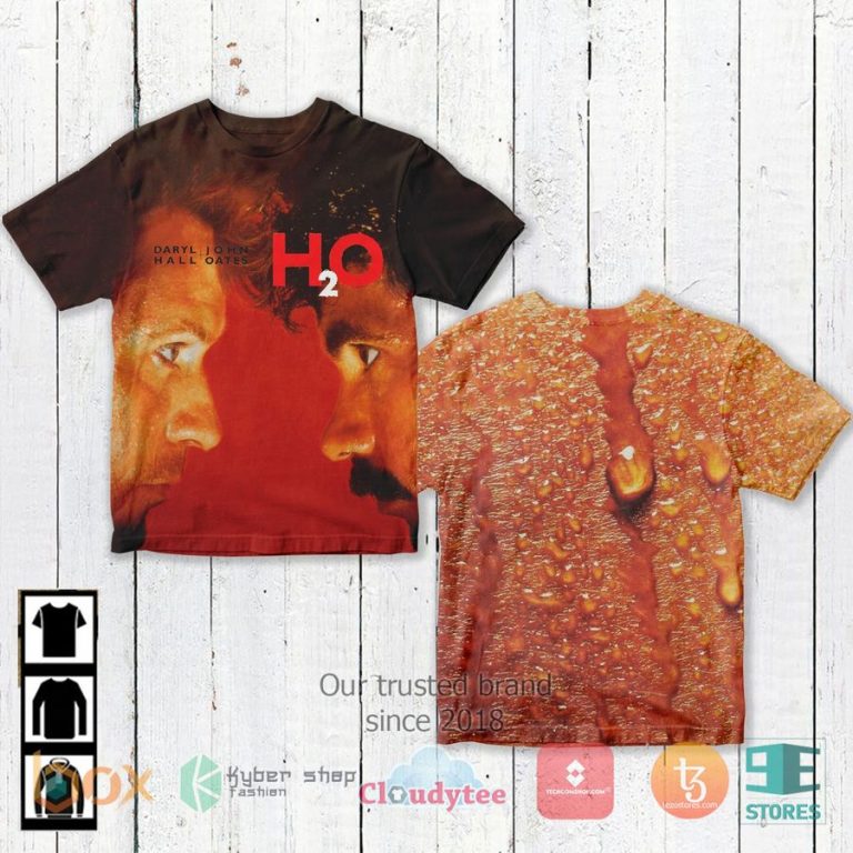 daryl hall john oates h2o album 3d t shirt 1 30556