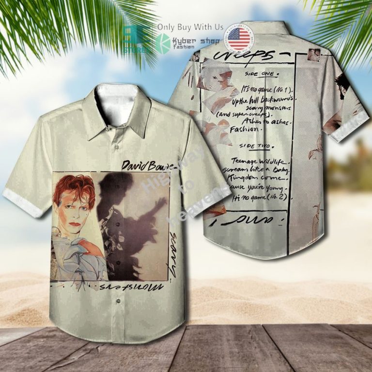 david bowie scary monsters album hawaiian shirt 1 43566