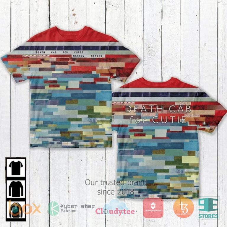 death cab for cutie narrow stairs album 3d t shirt 1 6985