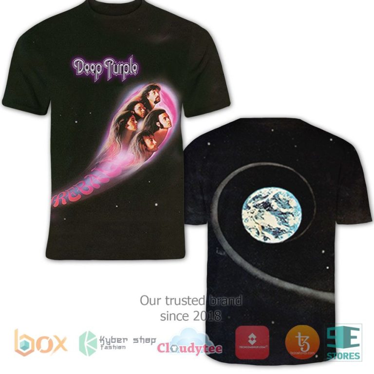 deep purple band fireball album 3d t shirt 1 98956