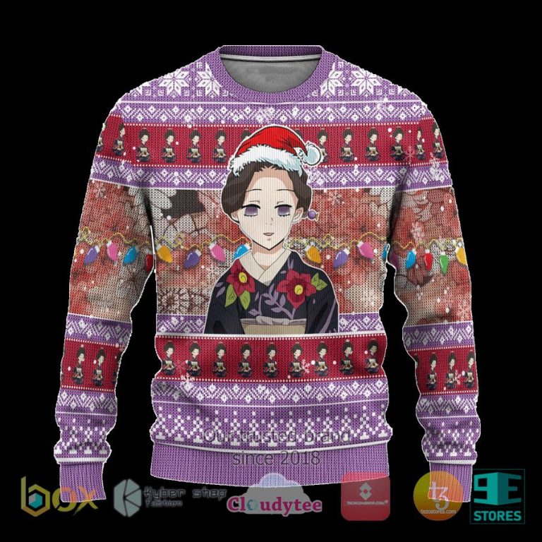 demon slayer tamayo anime ugly christmas sweater 1 99580