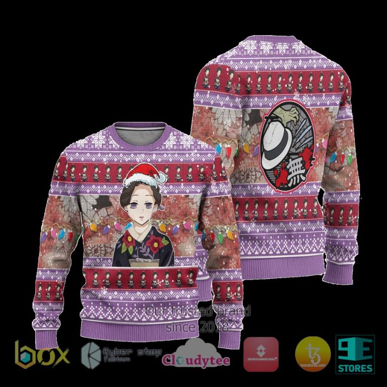 demon slayer tamayo anime ugly christmas sweater 3 54729