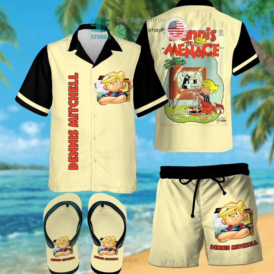 dennis mitchell hawaiian shirt shorts 1 5827