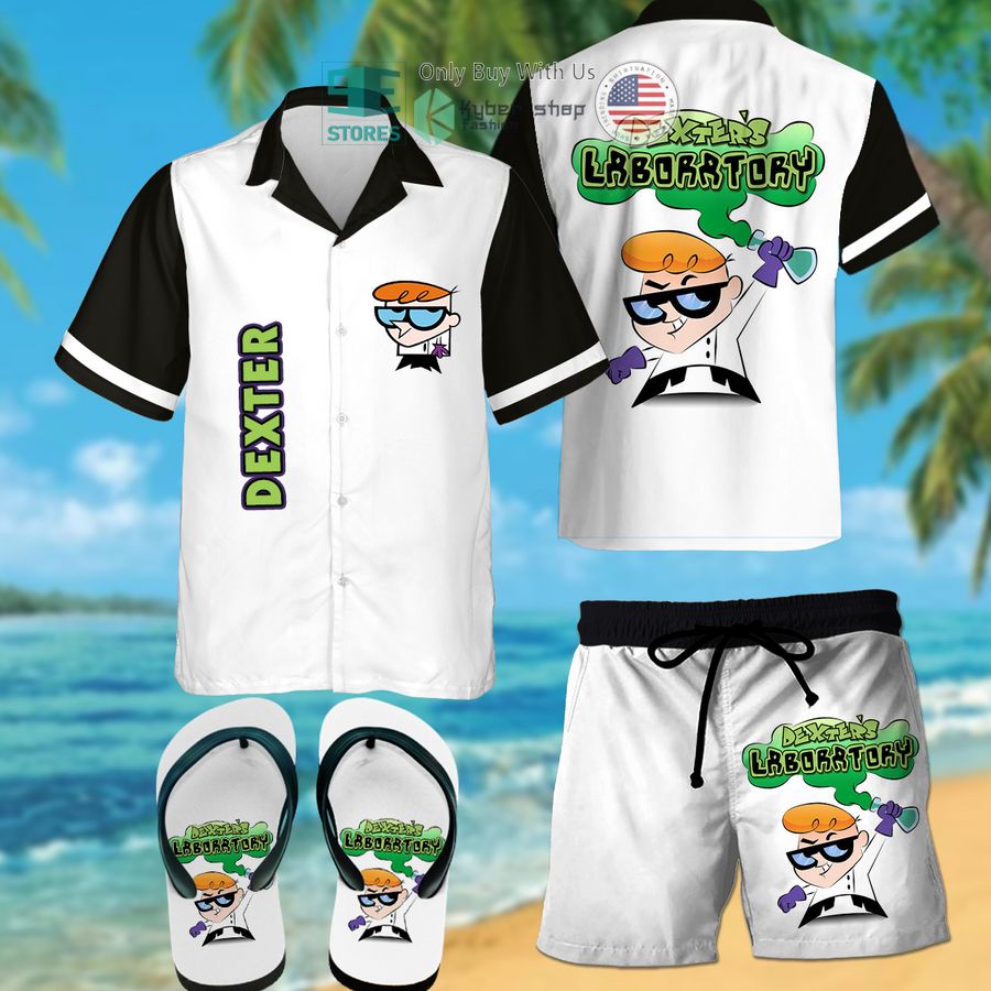 dexters laboratory hawaiian shirt shorts 1 44697