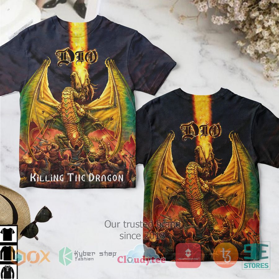 dio band killing the dragon album 3d t shirt 1 82280