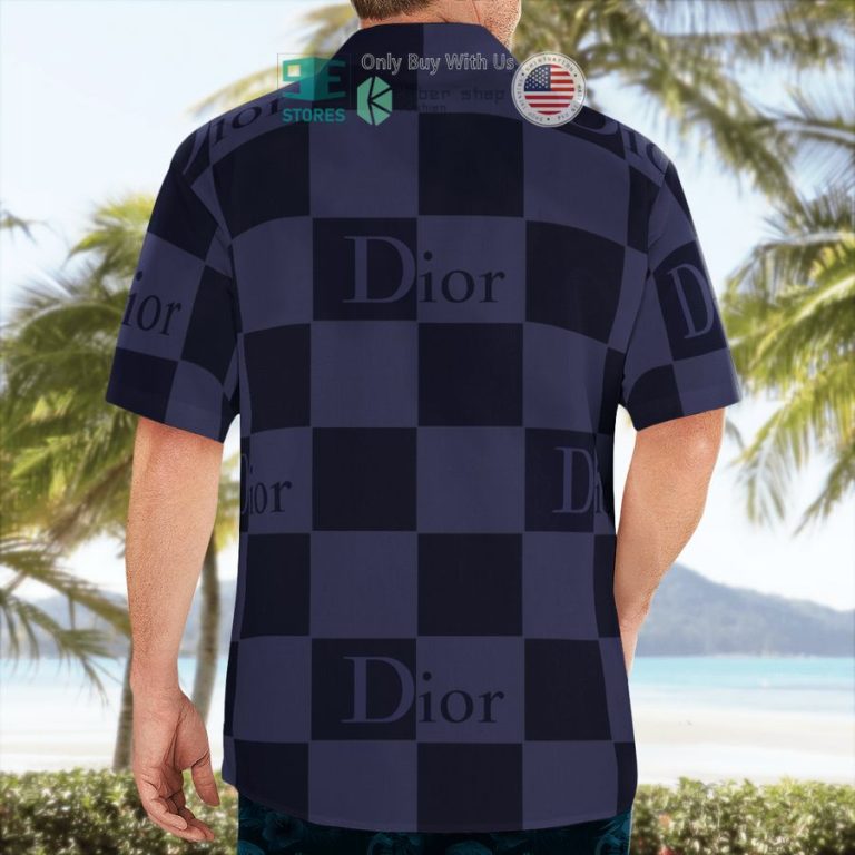 dior black blue hawaii shirt shorts 3 51101