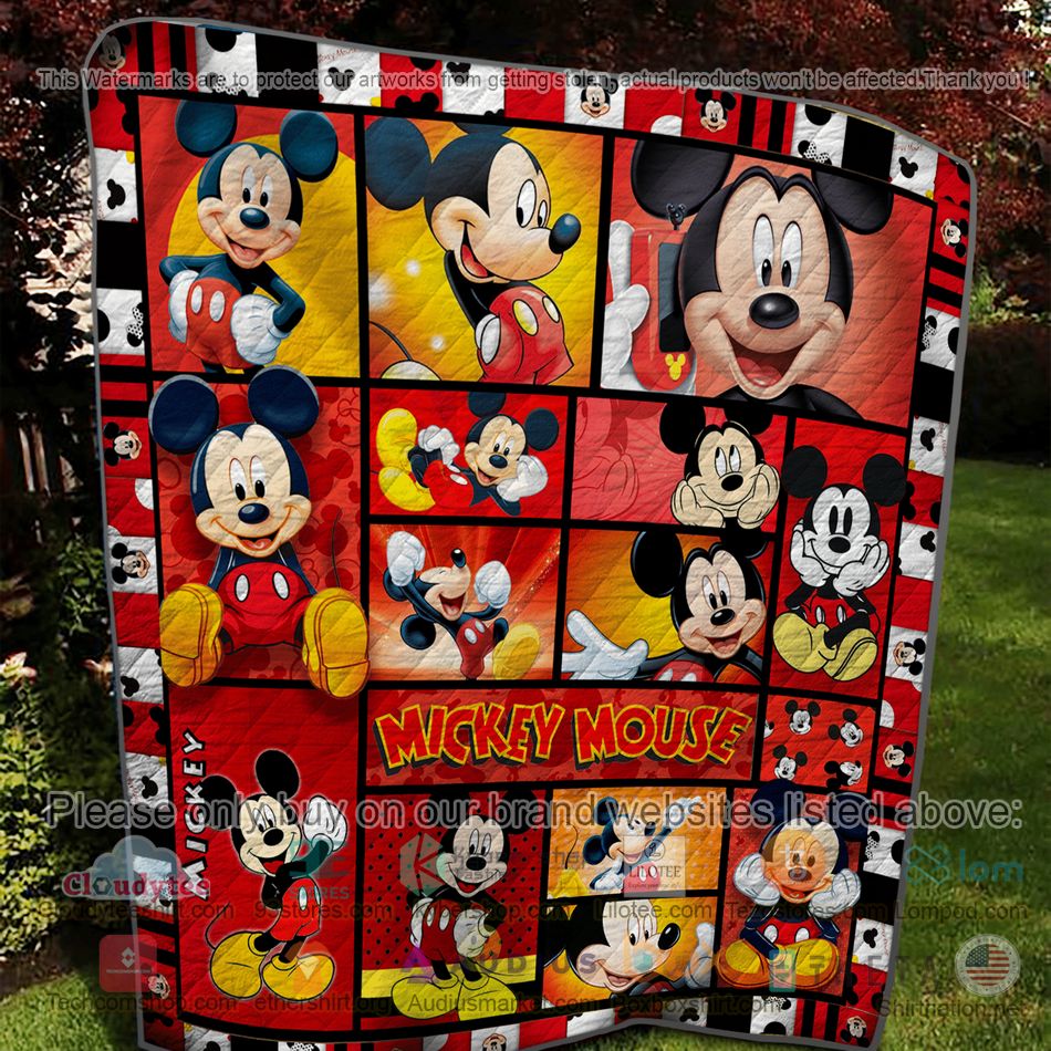 disney mickey mouse red quilt 2 68001