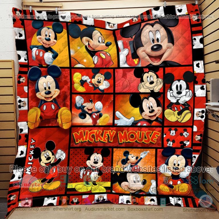 disney mickey mouse red quilt 3 50400