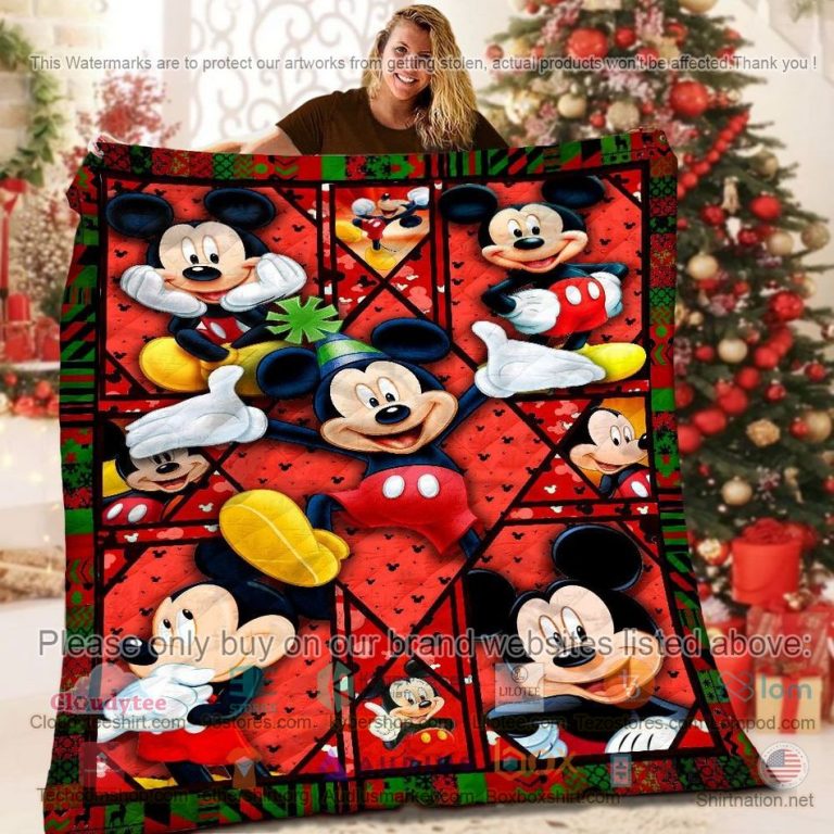 disney mickey red quilt 1 62523