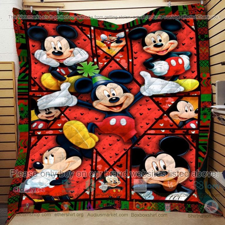 disney mickey red quilt 3 6220