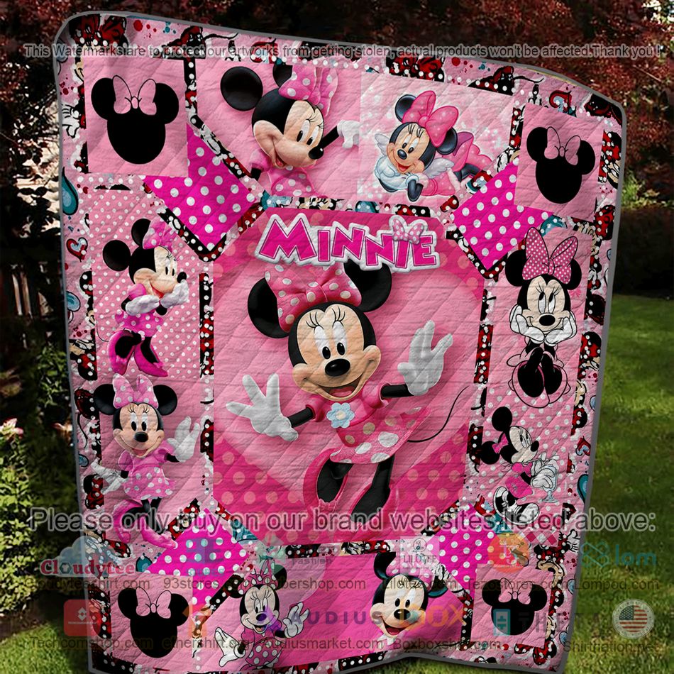 disney minnie mouse pink quilt 2 50007