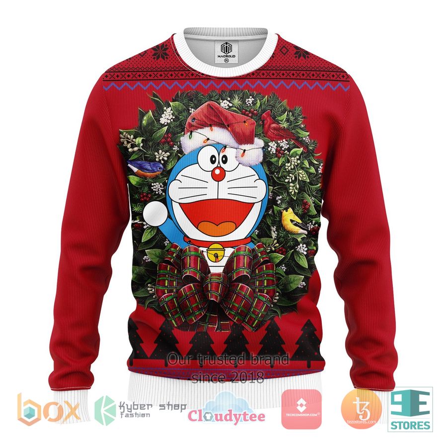 doraemon noel ugly christmas sweater 1 72559