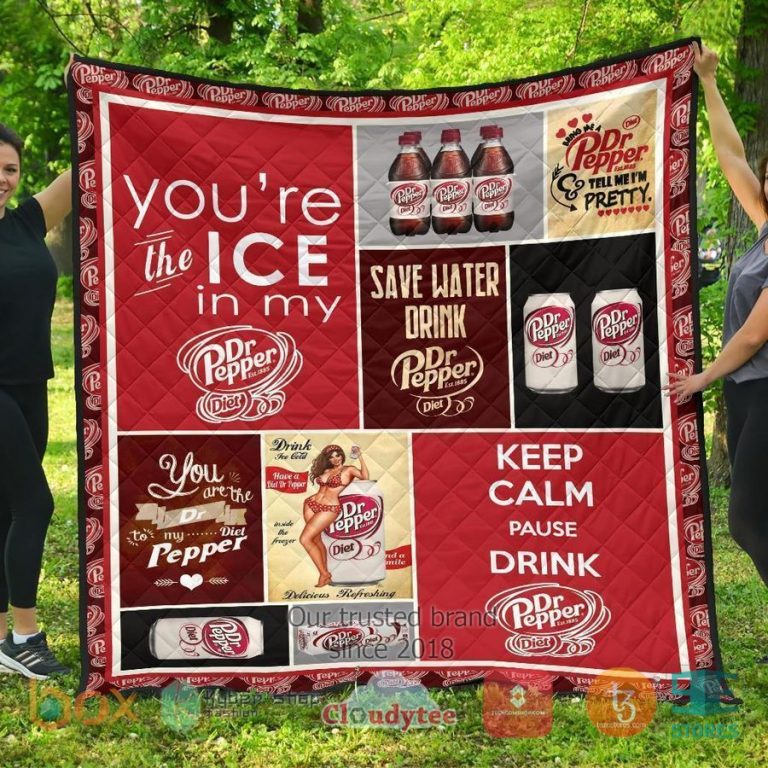 dr pepper diet soft drink quilt blanket 1 96405