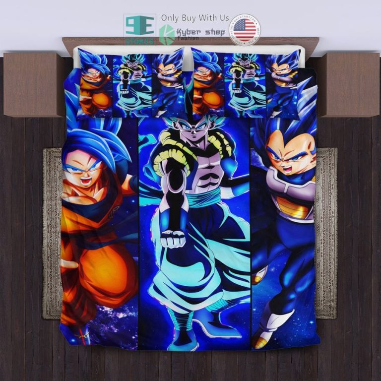 dragon ball main characters blue bedding set 1 44177