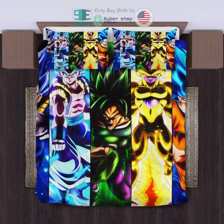 dragon ball main characters multicolor bedding set 1 4994