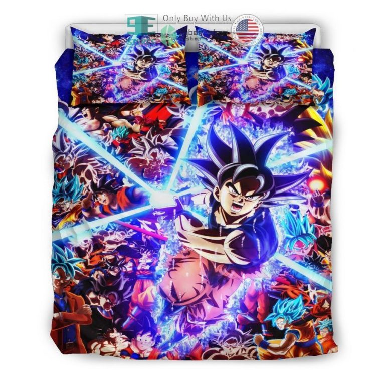 dragon ball super saiyan bedding set 3 93988