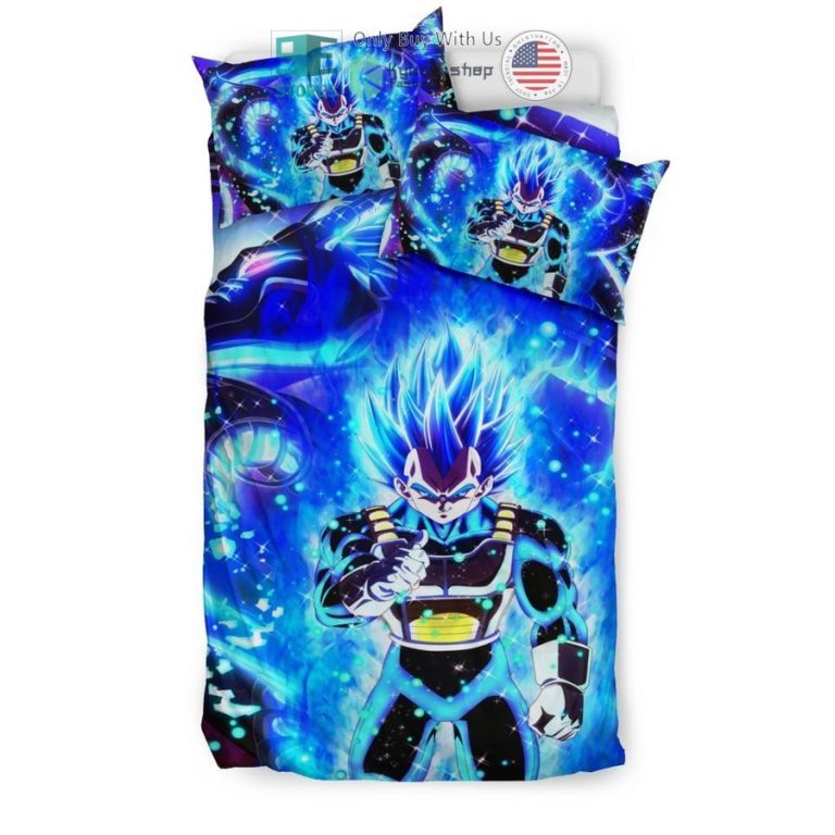 dragon ball super vegeta blue bedding set 2 1376