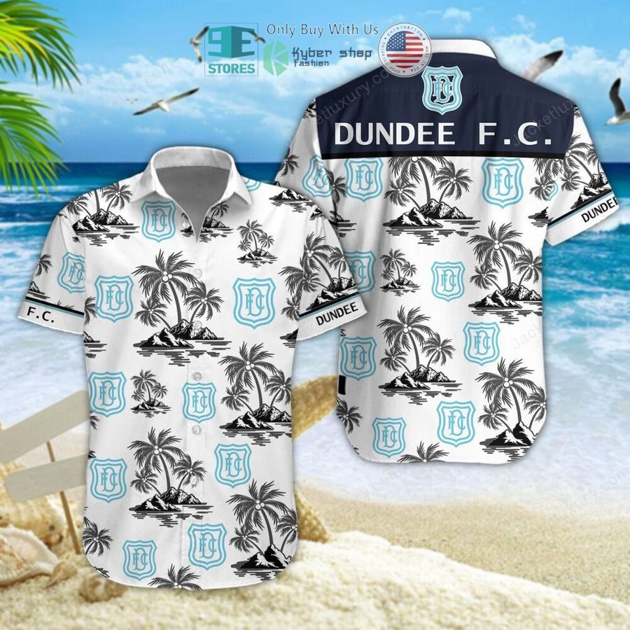 dundee football club white hawaii shirt shorts 1 69388