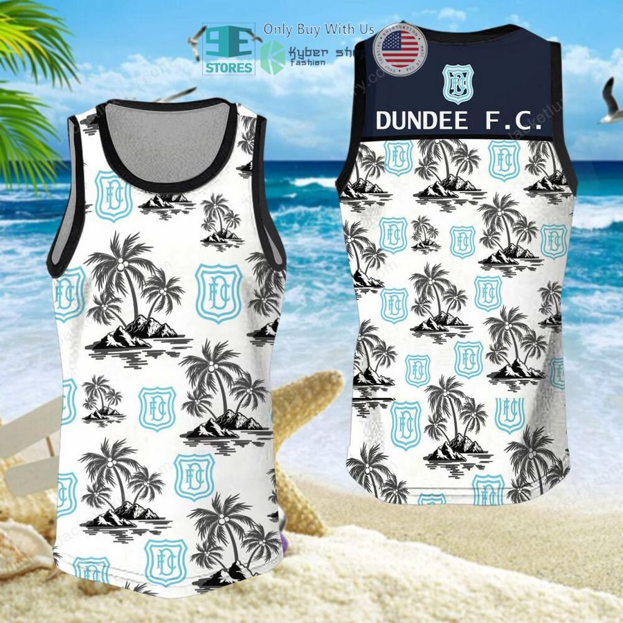 dundee football club white hawaii shirt shorts 6 25542