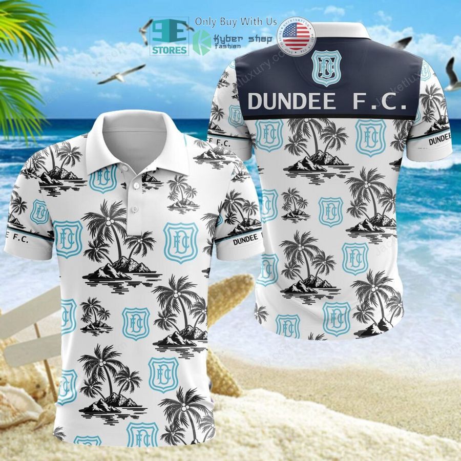 dundee football club white hawaii shirt shorts 7 32672