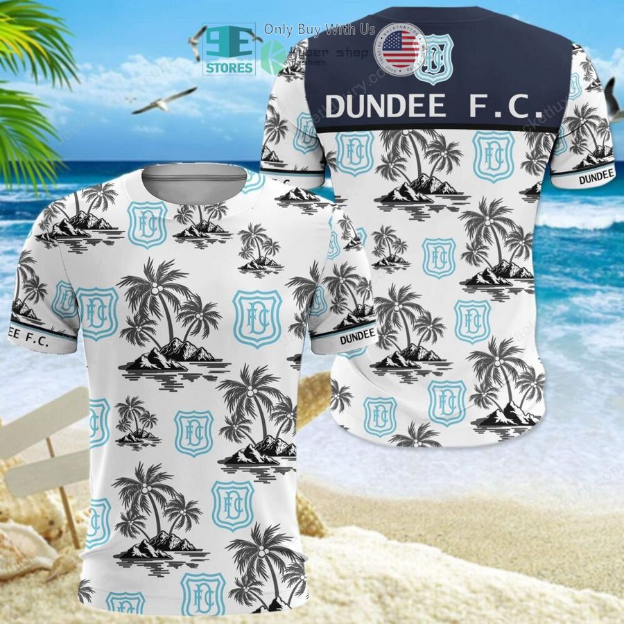 dundee football club white hawaii shirt shorts 8 56381