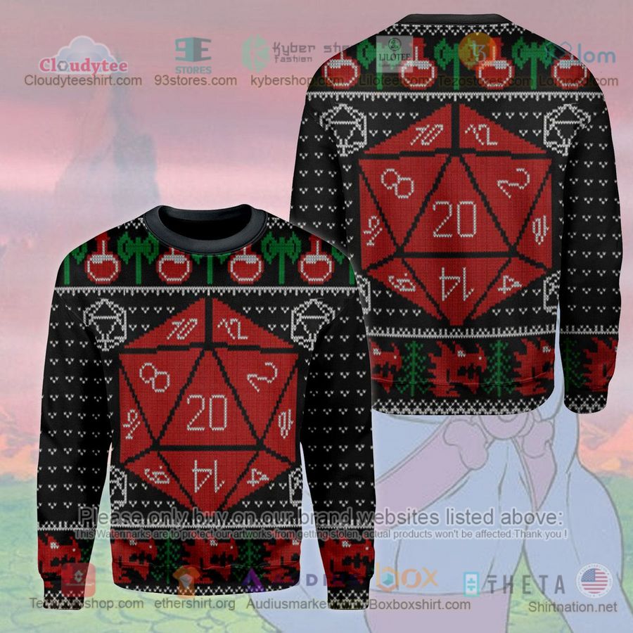 dungeons dragons dice sweatshirt sweater 1 97579